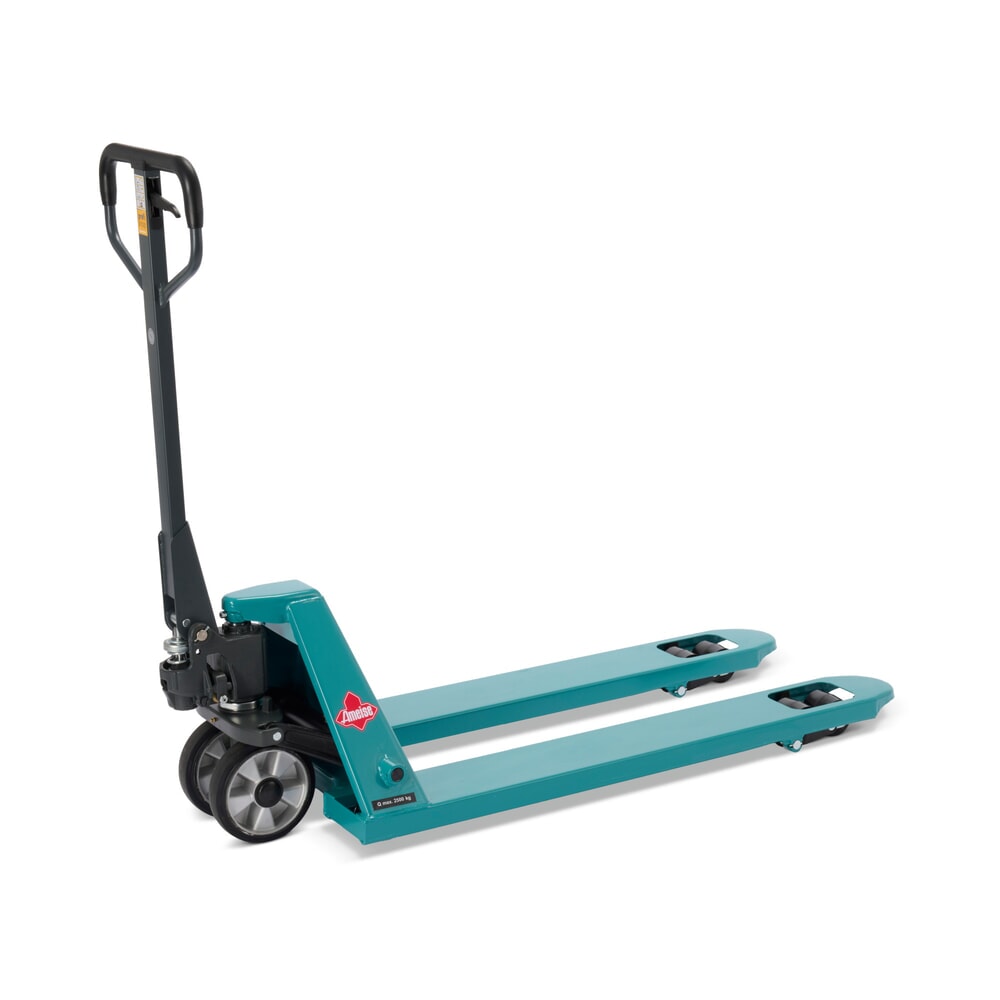 Product image: Ameise® PTM 2.5 hand pallet truck, capacity 2,500 kg, fork length 1,150 mm, solid rubber / polyurethane, tandem rollers
