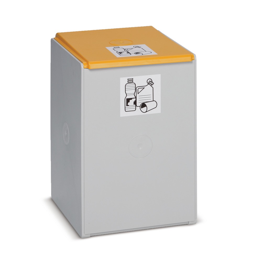 Product image: VAR® recycling container, 60 litres, lid yellow